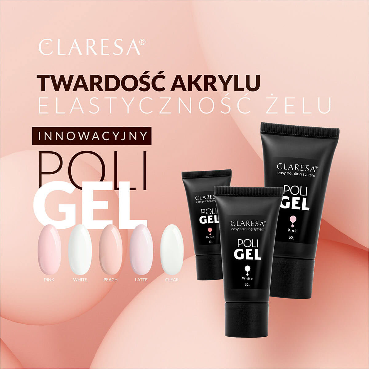 CLARESA POLI-GEL PINK 30 g