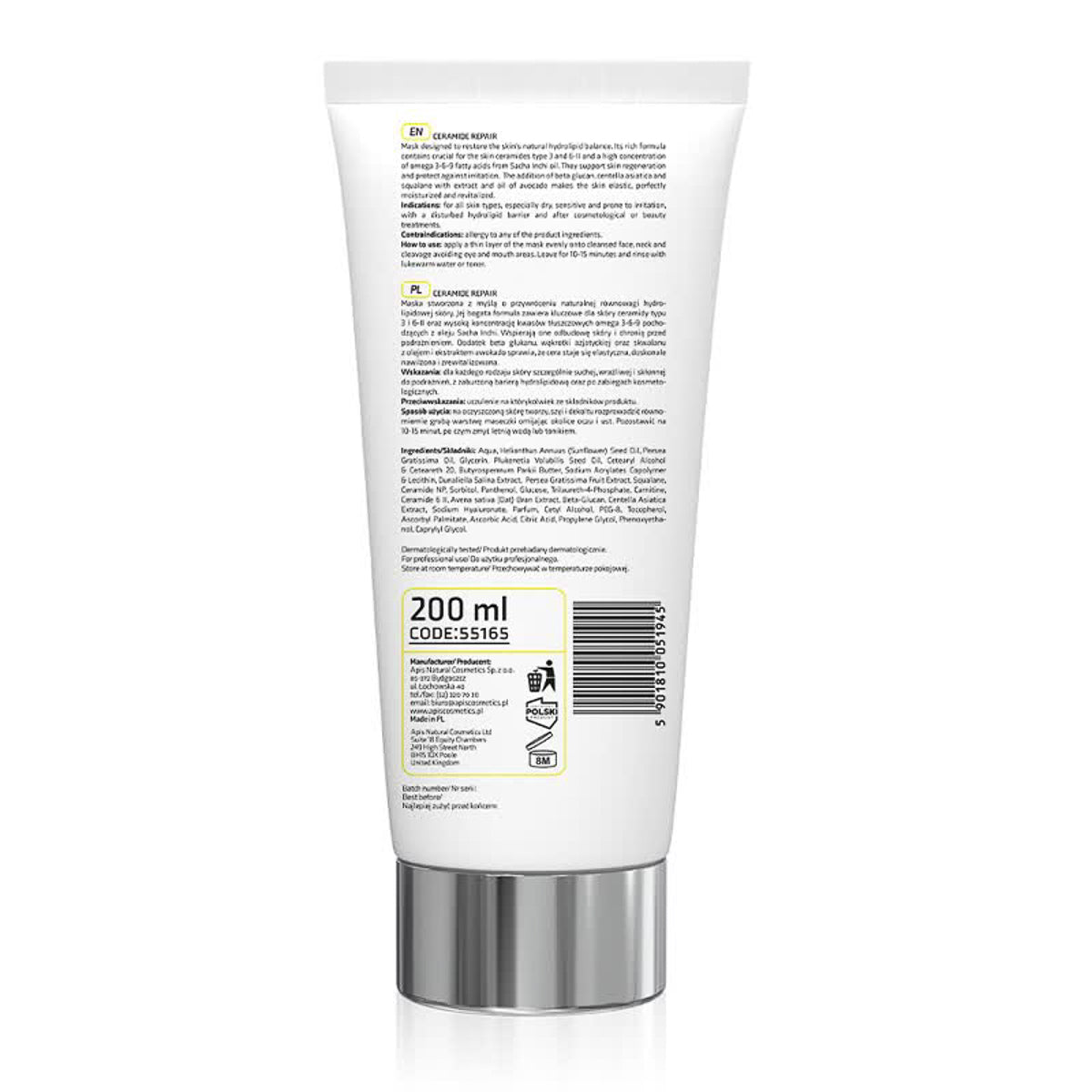 Apis CERAMID REPARATION rekonstruktiv maske med ceramider og beta-glucan 200 ml