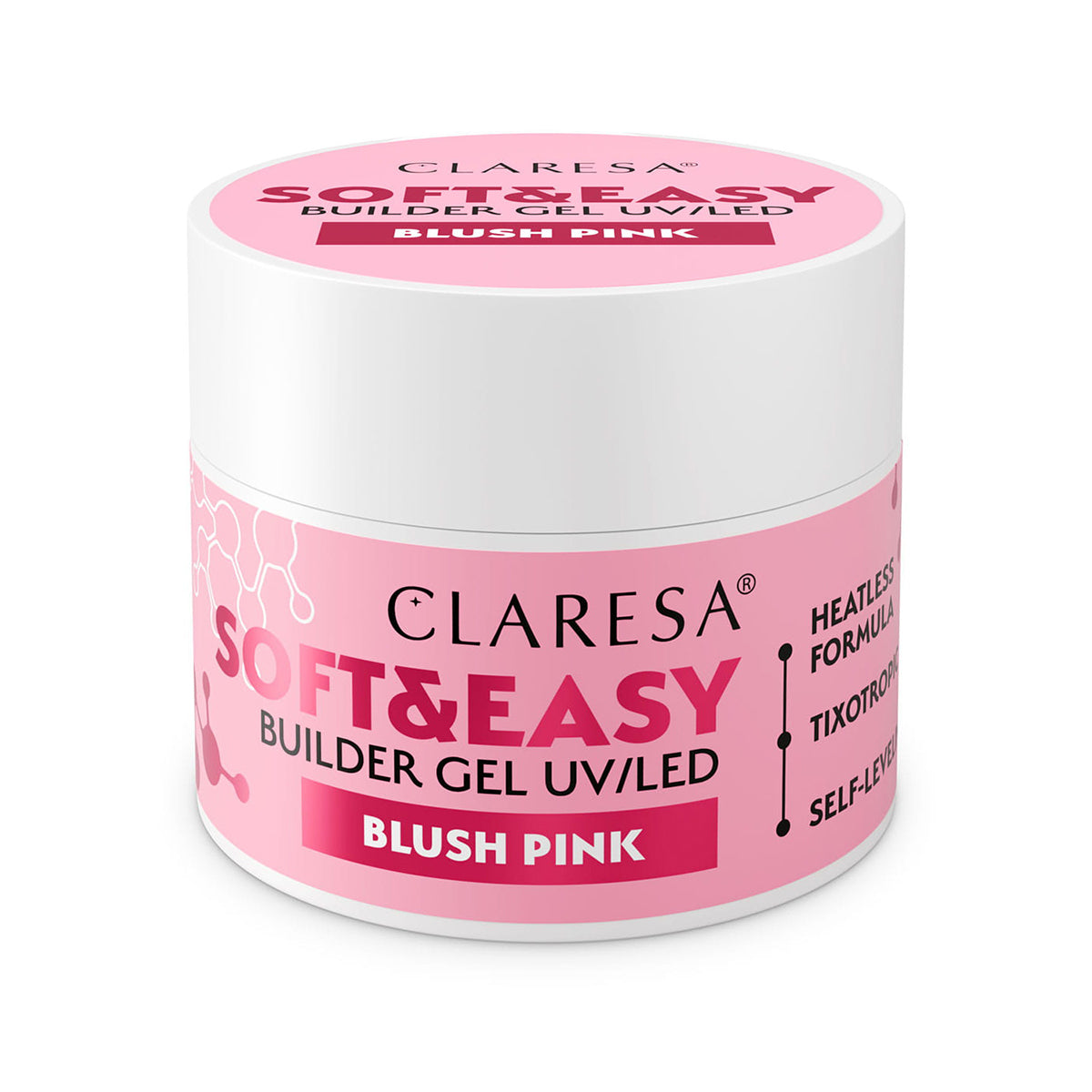 Claresa opbygningsgel Soft&Easy blush pink 90 g