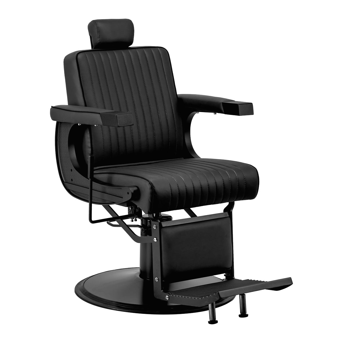 Gabbiano Visionerio barber chair black with black frame