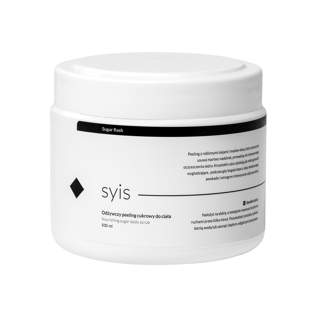 Syis Sugar Rash – nærende sukker bodyscrub 500 ml