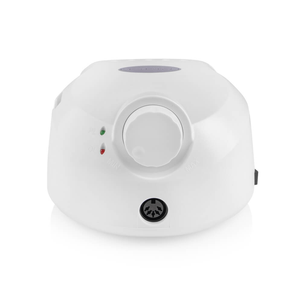 Nail Drill KRYPTON XPS-400 WHITE/PURPLE at 65 W and 40,000 rpm. for manicure and pedicure