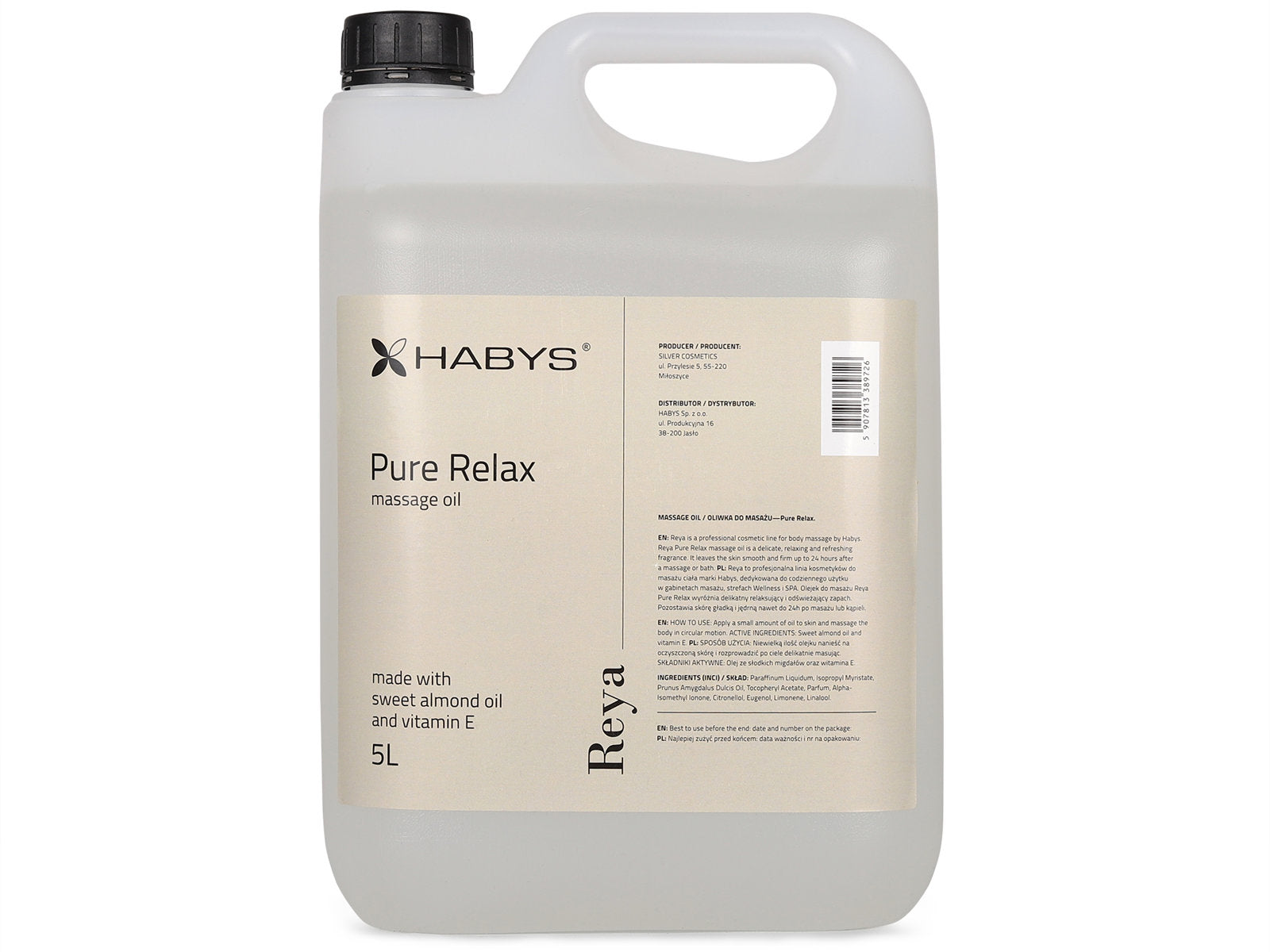 Massageolie, Pure Relax, HABYS 5000 ml