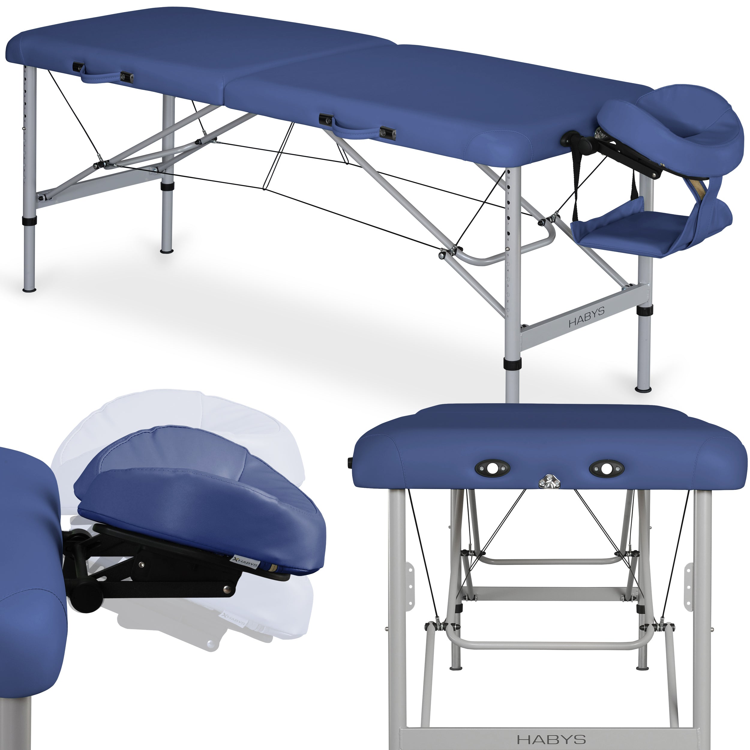 Massagebord Aero Alu 70 Vinyl flex K012 marineblå