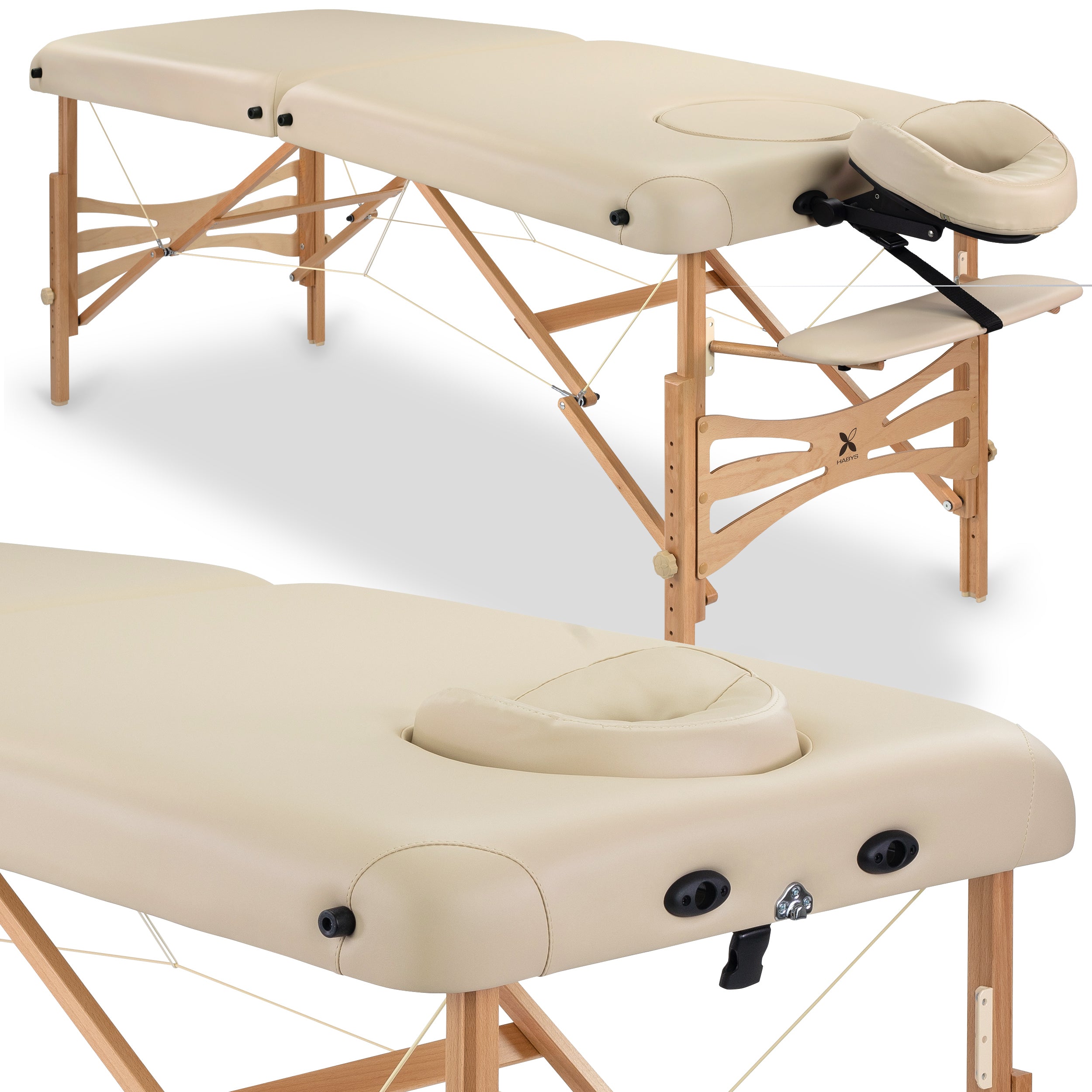 Massagebord Panda 70 Comfort Ansigtshul Vinyl flex K033 beige