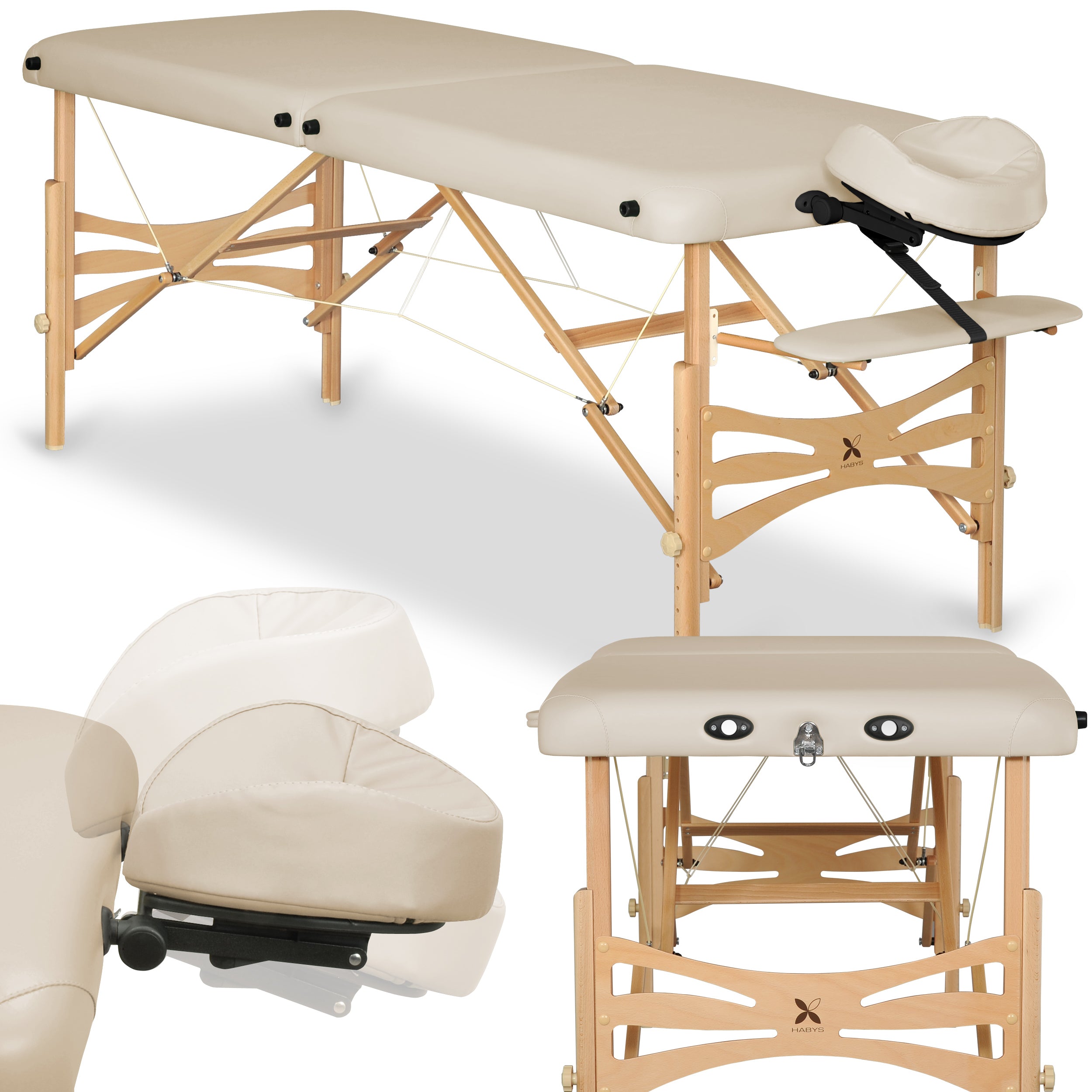 Massagebord Panda Lys træ 70 Vinyl flex K033 beige