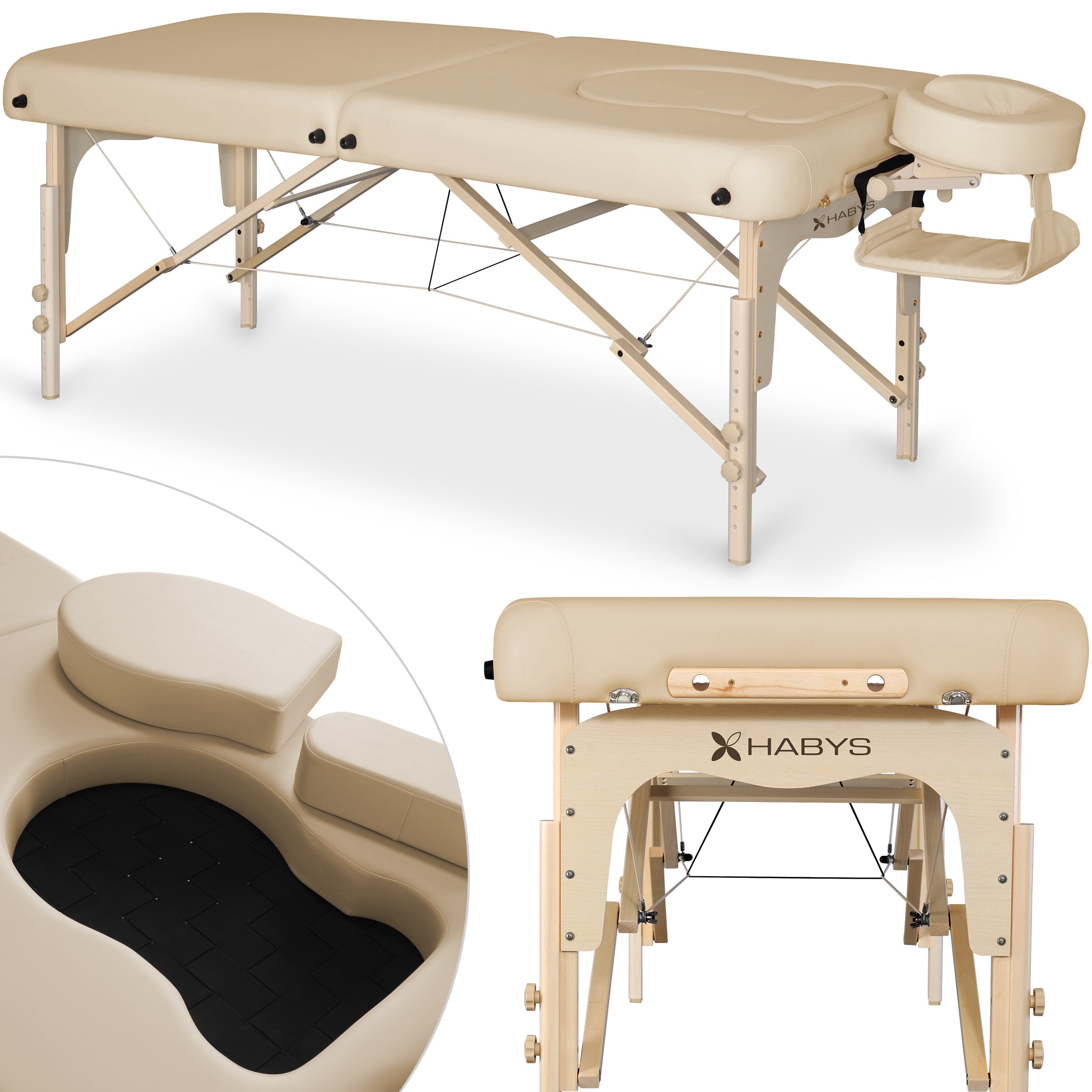 Massagebord Olivia soft touch K607 moco beige