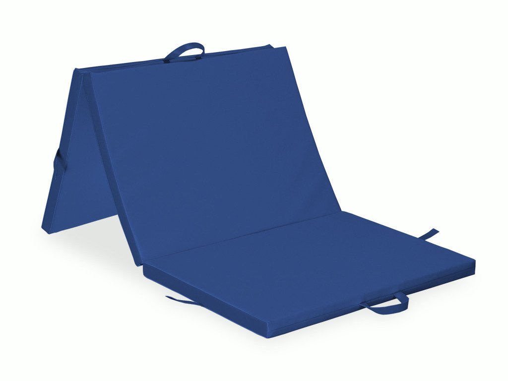 Tredelt sammenklappelig madras 195x100x5 K012 marineblå