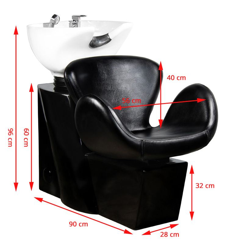 Gabbiano Amsterdam vaskestol sort