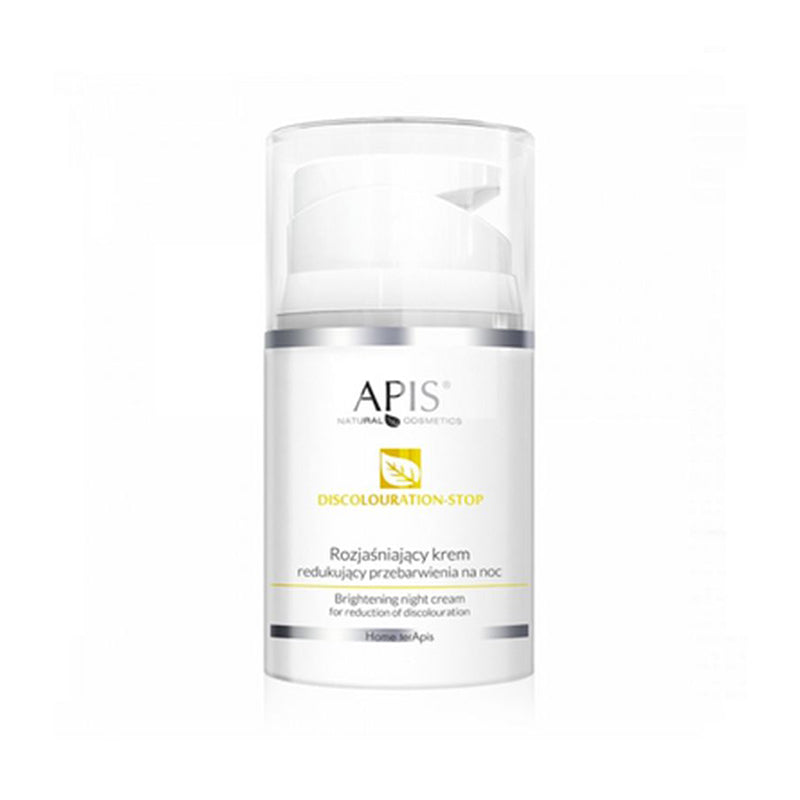 Apis creme hjemmebehandling lysner, reducerer misfarvning for natten 50 ml