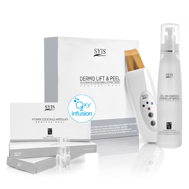 SYIS-enhed dermo lift & peel HUDSCRUBber guldspatel + syis kosmetik