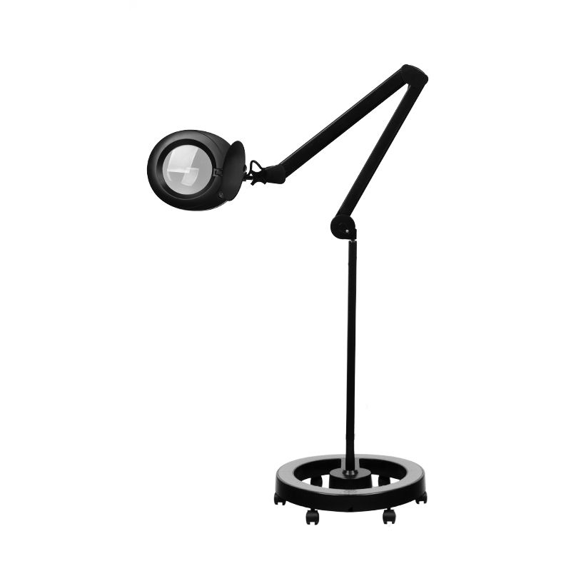 Elegante 6025 60 LED SMD 5D sort forstørrelseslampe med stativ