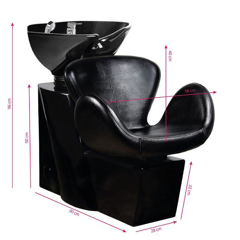 Gabbiano amsterdam vaskestol sort/sort skål