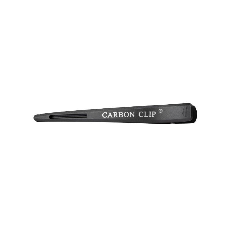 Frisørklemmer carbon e-15 6 stk 11,5 cm sort