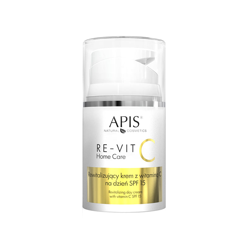 APIS RE-VIT C HJEMMEPLEJE REVITALISERENDE DAGCREME MED C-VITAMIN SPF 15 50 ML