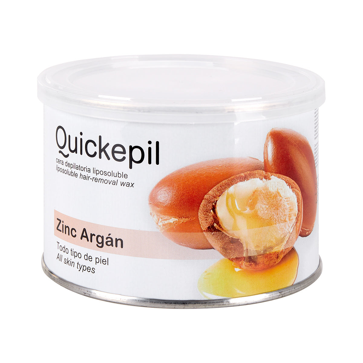 Quickepil hårfjerningsvoks dåse zink-argan 400 ml