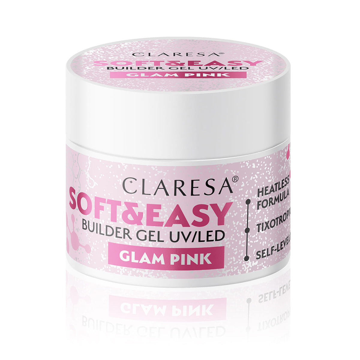 Claresa opbygningsgel Soft&Easy glam pink 12 g