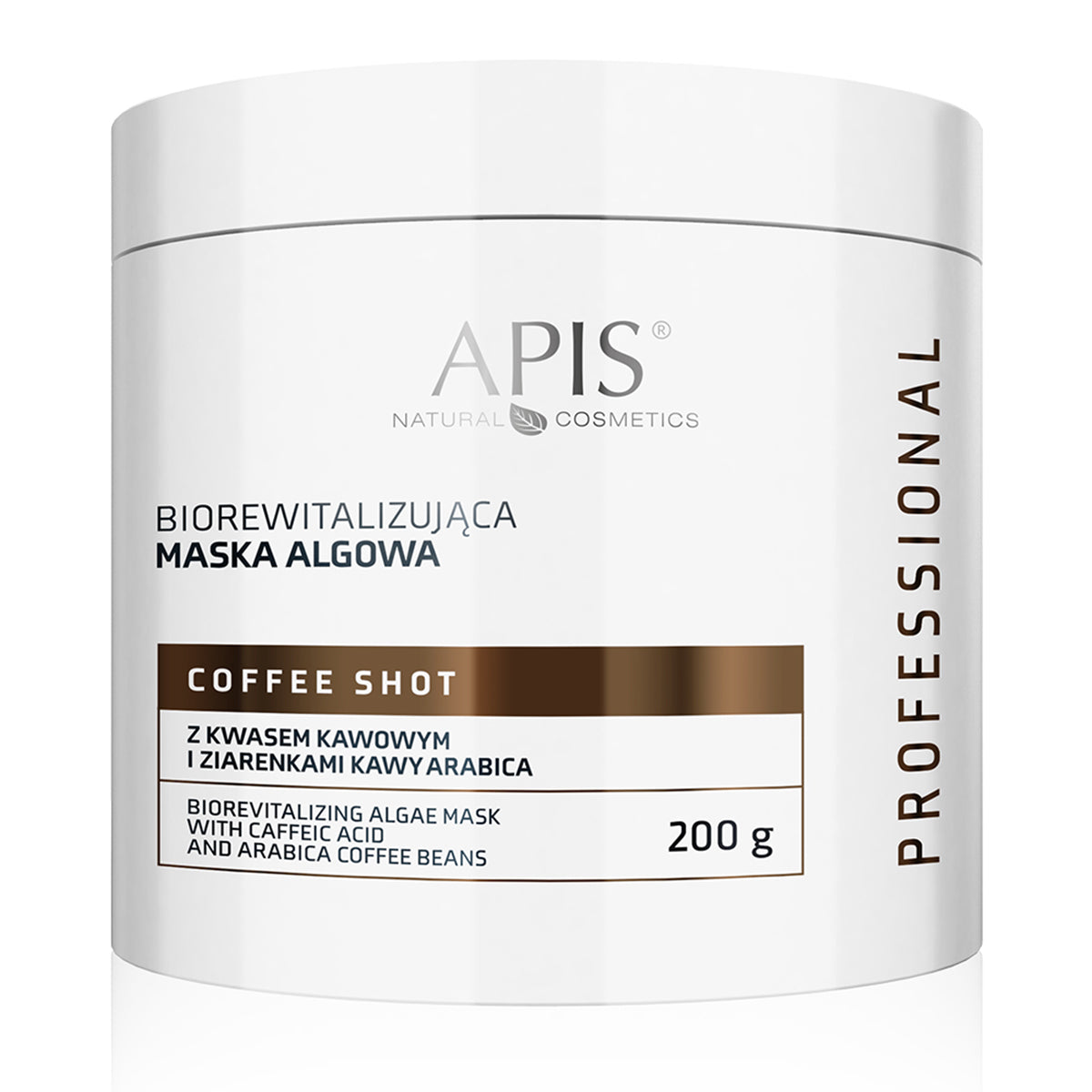 Apis Coffee Shot Biorevitaliserende algemaske med kaffesyre og kaffebønner 200 g