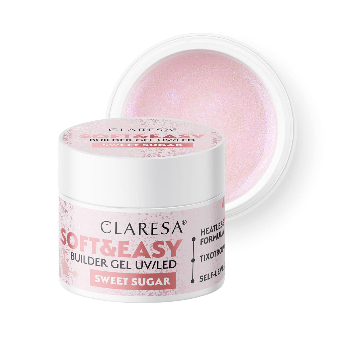 Claresa Soft&Easy opbygningsgel sødt sukker 12g
